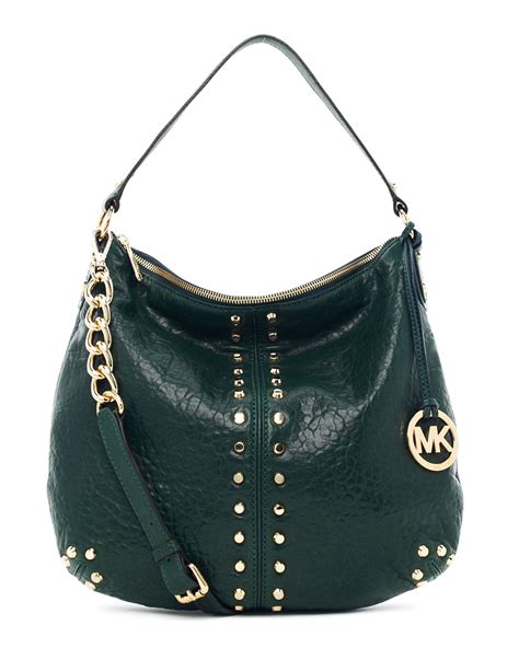 michael kors pine green|Michael Kors green shoulder bags.